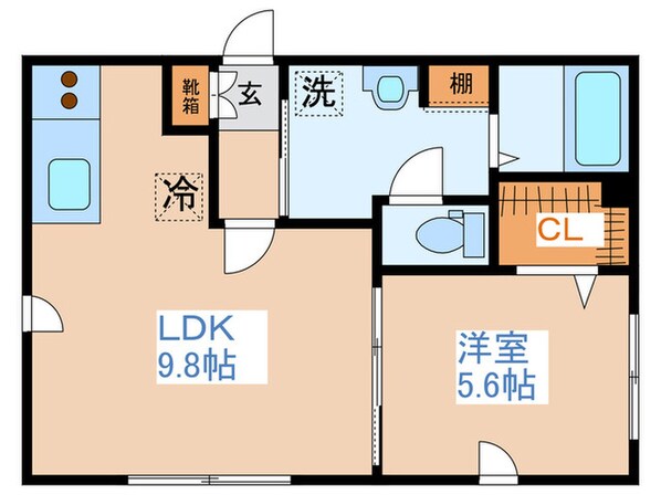 グランメ－ル平岸４・５の物件間取画像